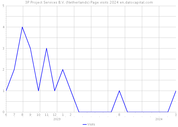 3P Project Services B.V. (Netherlands) Page visits 2024 