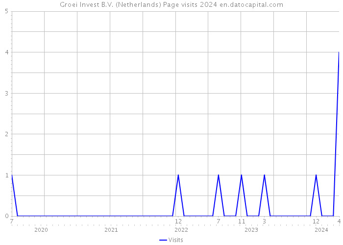 Groei Invest B.V. (Netherlands) Page visits 2024 