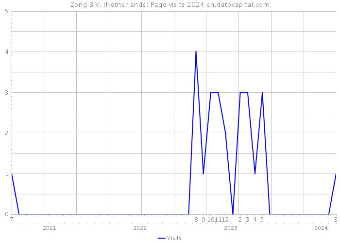 Zong B.V. (Netherlands) Page visits 2024 