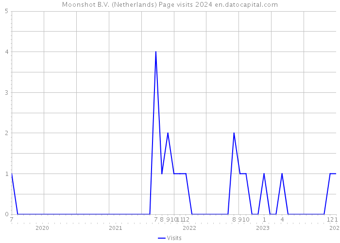 Moonshot B.V. (Netherlands) Page visits 2024 