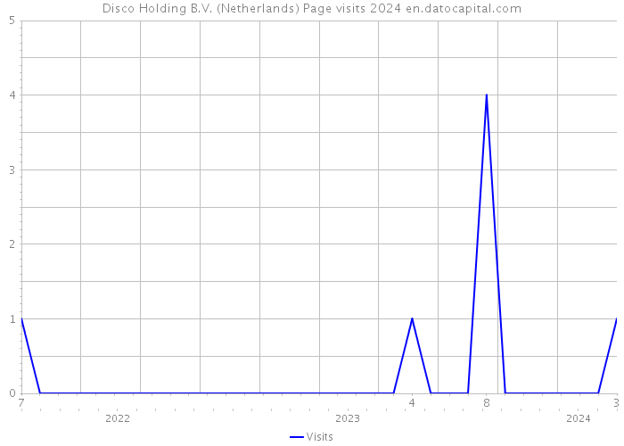Disco Holding B.V. (Netherlands) Page visits 2024 