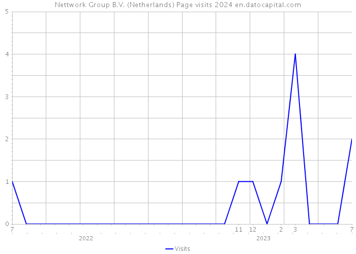 Nettwork Group B.V. (Netherlands) Page visits 2024 