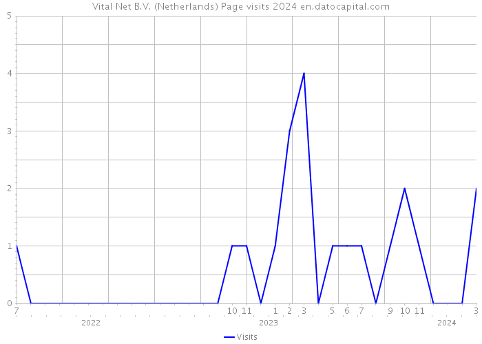 Vital Net B.V. (Netherlands) Page visits 2024 