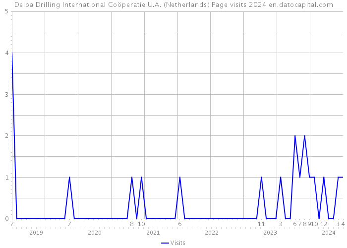 Delba Drilling International Coöperatie U.A. (Netherlands) Page visits 2024 