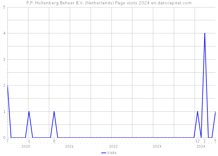 P.P. Hollenberg Beheer B.V. (Netherlands) Page visits 2024 