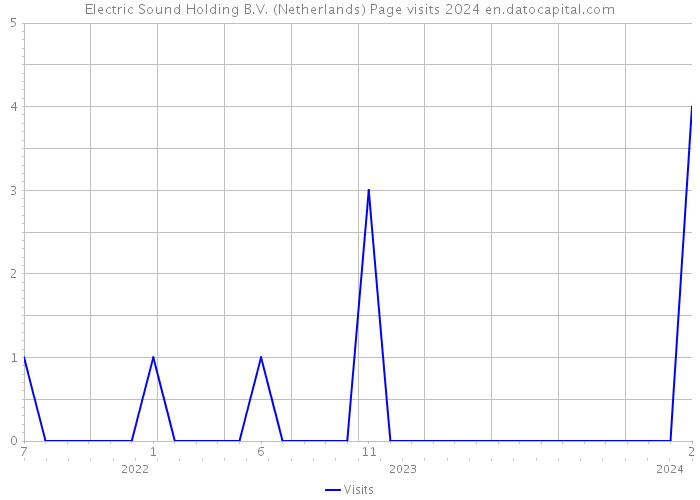 Electric Sound Holding B.V. (Netherlands) Page visits 2024 
