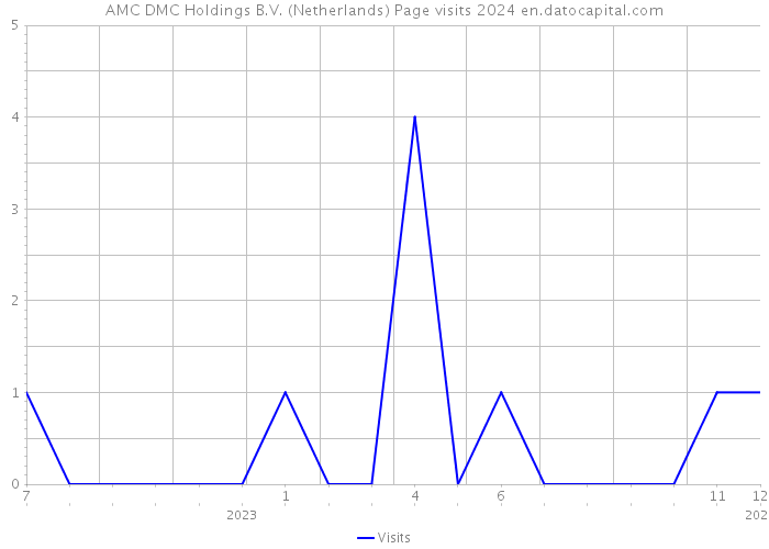 AMC DMC Holdings B.V. (Netherlands) Page visits 2024 