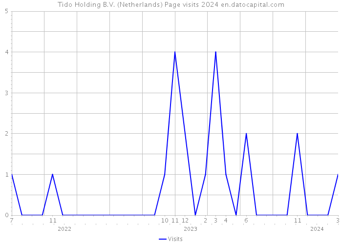 Tido Holding B.V. (Netherlands) Page visits 2024 