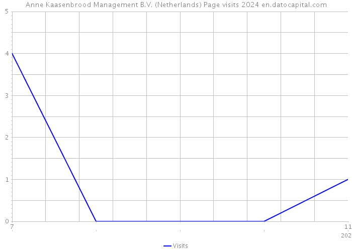Anne Kaasenbrood Management B.V. (Netherlands) Page visits 2024 