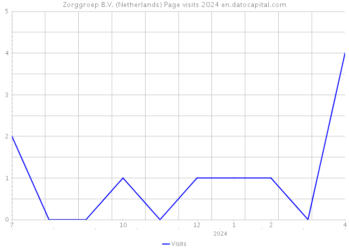 Zorggroep B.V. (Netherlands) Page visits 2024 