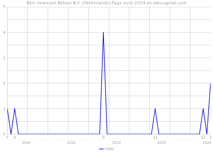 Bert Verweijen Beheer B.V. (Netherlands) Page visits 2024 