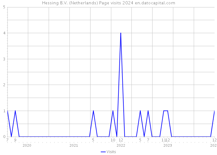 Hessing B.V. (Netherlands) Page visits 2024 