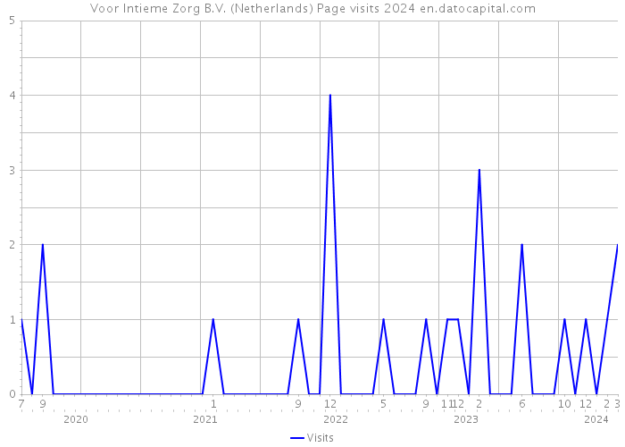 Voor Intieme Zorg B.V. (Netherlands) Page visits 2024 