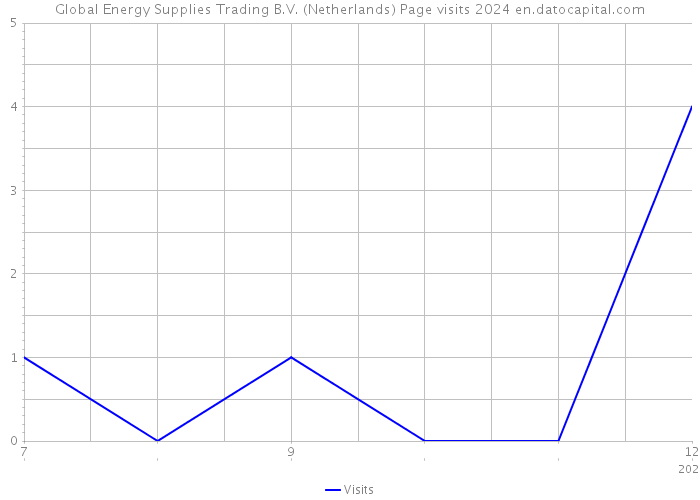 Global Energy Supplies Trading B.V. (Netherlands) Page visits 2024 
