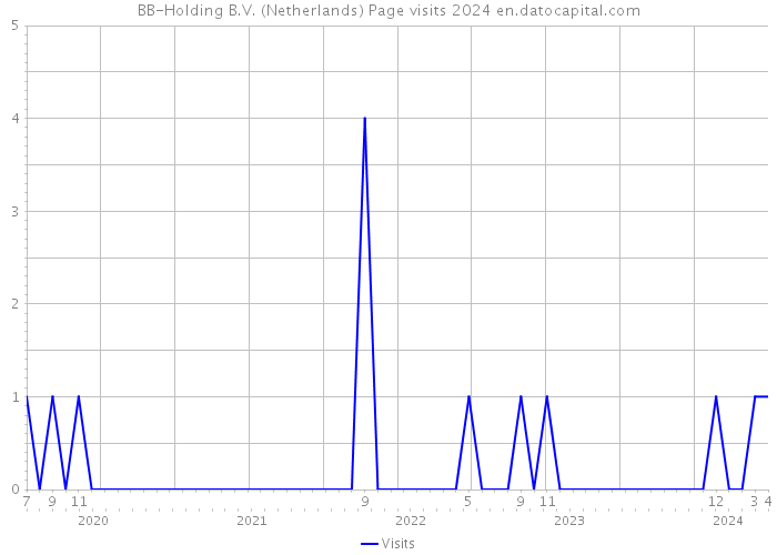 BB-Holding B.V. (Netherlands) Page visits 2024 