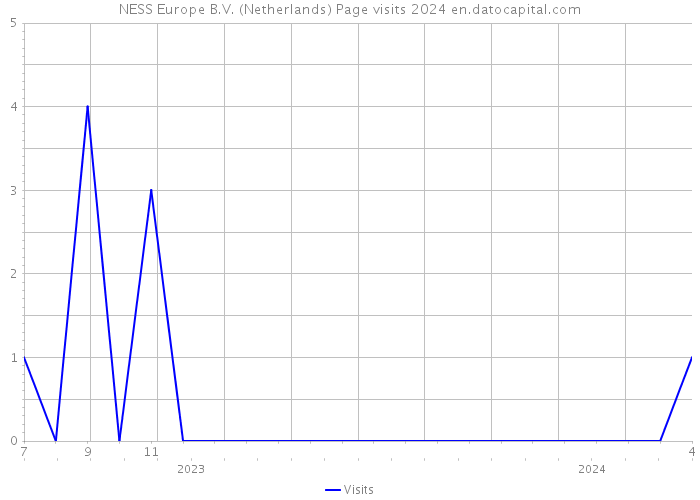 NESS Europe B.V. (Netherlands) Page visits 2024 