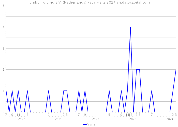 Jumbo Holding B.V. (Netherlands) Page visits 2024 