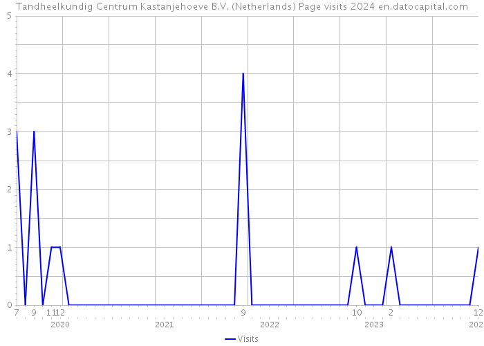 Tandheelkundig Centrum Kastanjehoeve B.V. (Netherlands) Page visits 2024 