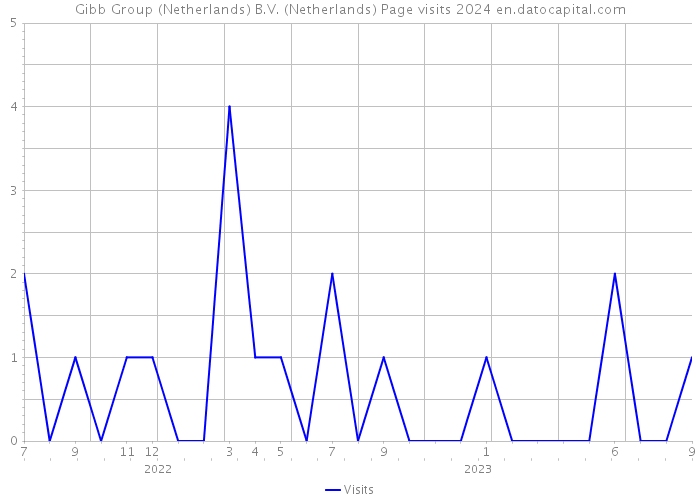 Gibb Group (Netherlands) B.V. (Netherlands) Page visits 2024 