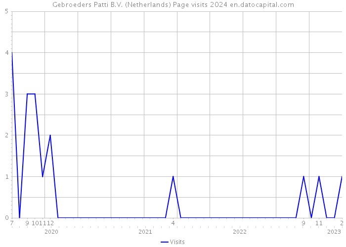 Gebroeders Patti B.V. (Netherlands) Page visits 2024 