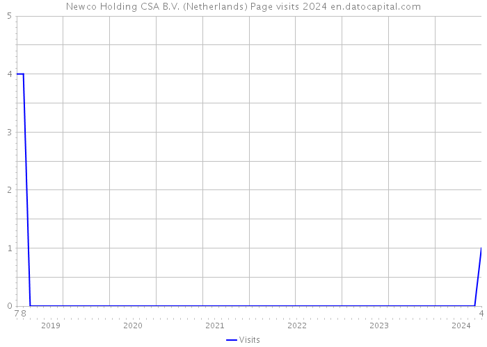 Newco Holding CSA B.V. (Netherlands) Page visits 2024 
