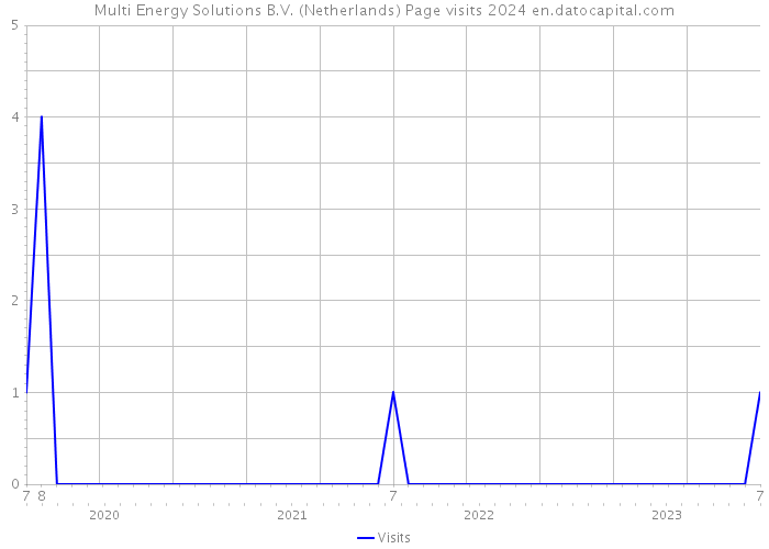 Multi Energy Solutions B.V. (Netherlands) Page visits 2024 