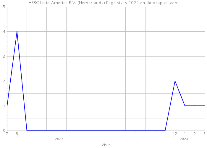 HSBC Latin America B.V. (Netherlands) Page visits 2024 