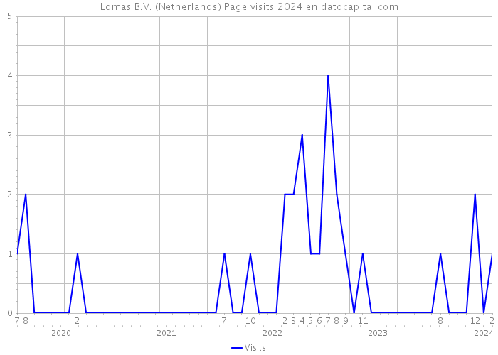 Lomas B.V. (Netherlands) Page visits 2024 