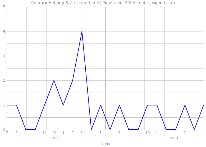 Captura Holding B.V. (Netherlands) Page visits 2024 