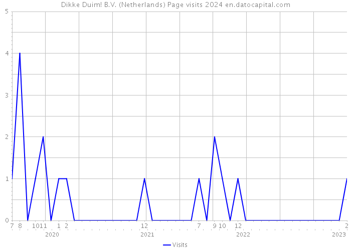 Dikke Duim! B.V. (Netherlands) Page visits 2024 