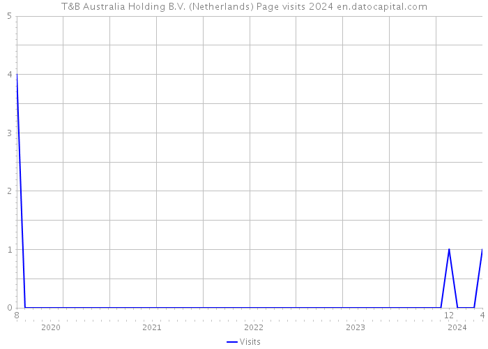T&B Australia Holding B.V. (Netherlands) Page visits 2024 