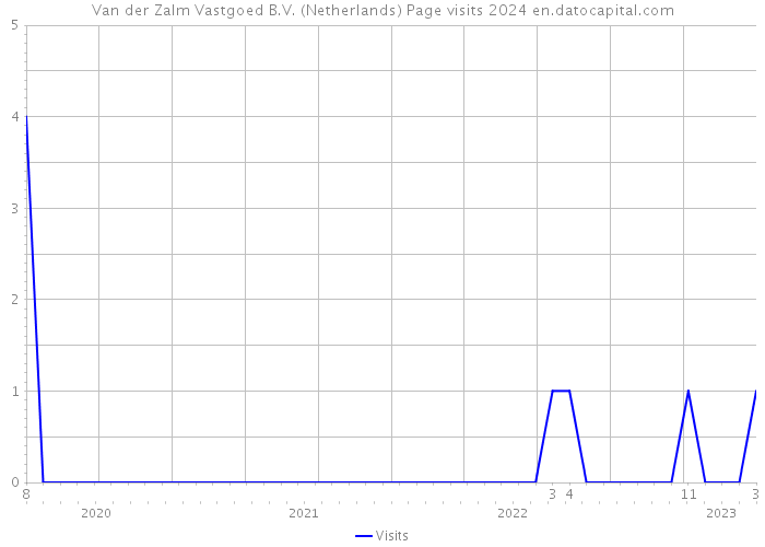 Van der Zalm Vastgoed B.V. (Netherlands) Page visits 2024 