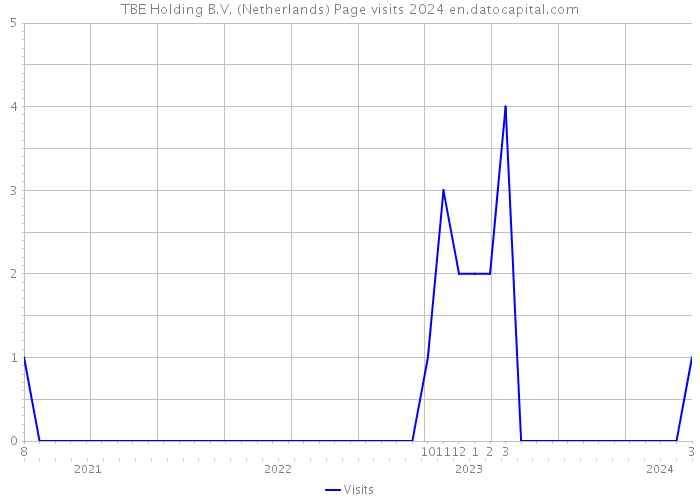 TBE Holding B.V. (Netherlands) Page visits 2024 