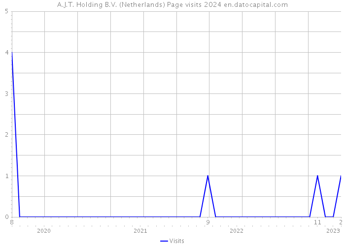 A.J.T. Holding B.V. (Netherlands) Page visits 2024 