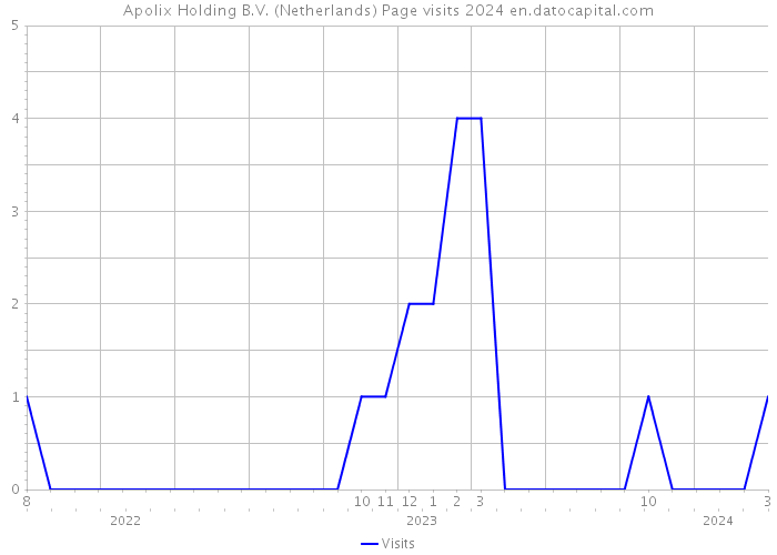 Apolix Holding B.V. (Netherlands) Page visits 2024 