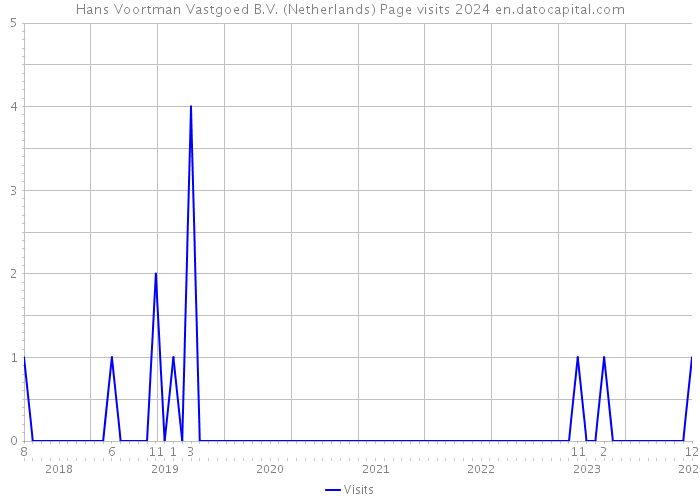 Hans Voortman Vastgoed B.V. (Netherlands) Page visits 2024 