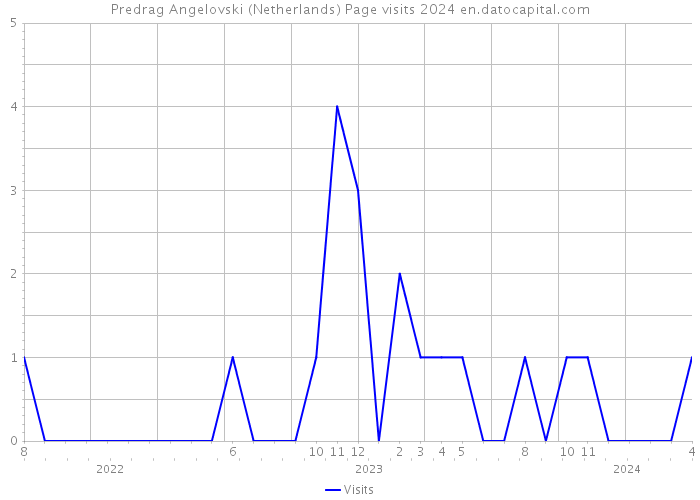Predrag Angelovski (Netherlands) Page visits 2024 