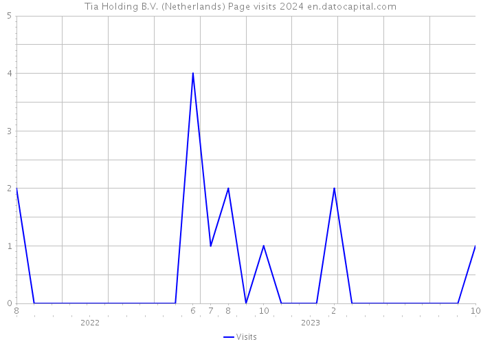 Tia Holding B.V. (Netherlands) Page visits 2024 