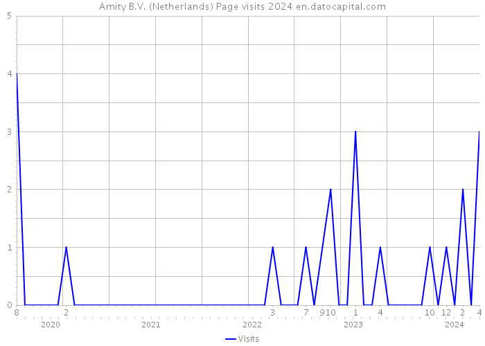 Amity B.V. (Netherlands) Page visits 2024 