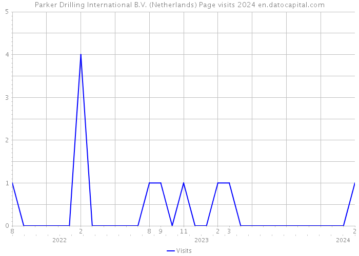 Parker Drilling International B.V. (Netherlands) Page visits 2024 
