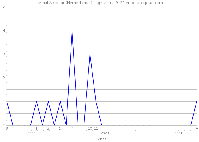 Kemal Akpolat (Netherlands) Page visits 2024 