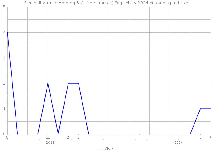 Schapelhouman Holding B.V. (Netherlands) Page visits 2024 