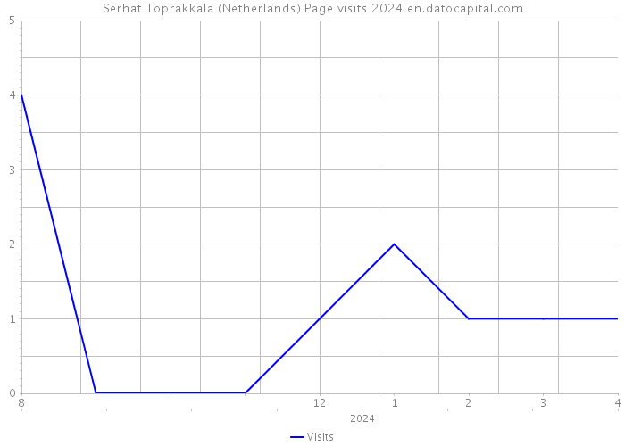 Serhat Toprakkala (Netherlands) Page visits 2024 