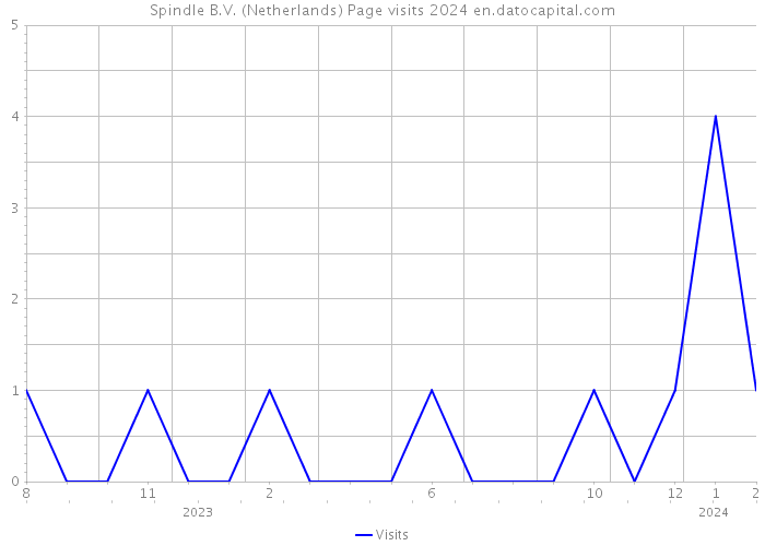 Spindle B.V. (Netherlands) Page visits 2024 