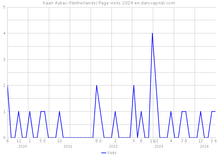 Kaan Aykac (Netherlands) Page visits 2024 
