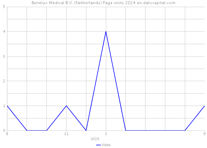 Benelux Medical B.V. (Netherlands) Page visits 2024 