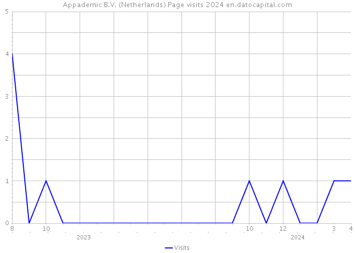 Appademic B.V. (Netherlands) Page visits 2024 