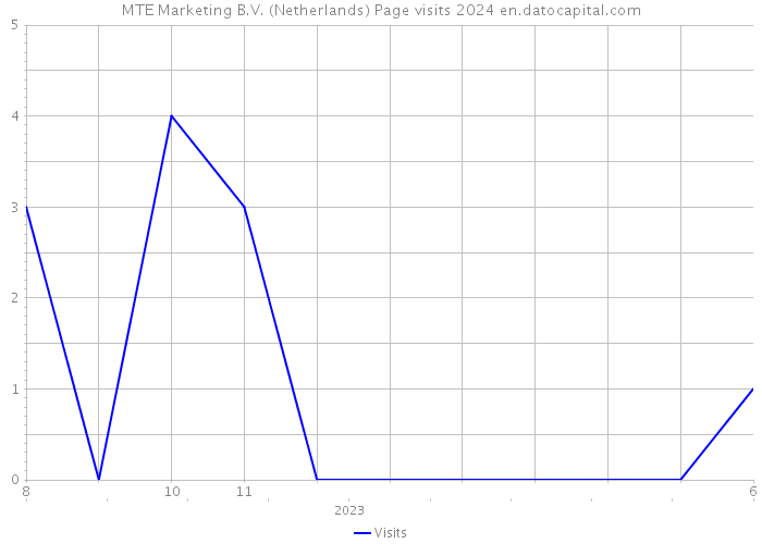 MTE Marketing B.V. (Netherlands) Page visits 2024 