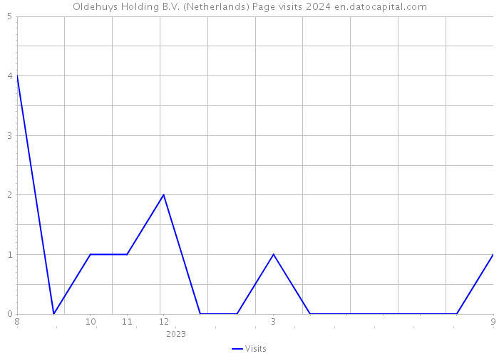 Oldehuys Holding B.V. (Netherlands) Page visits 2024 