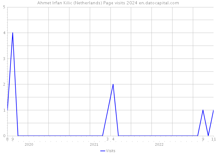 Ahmet Irfan Kilic (Netherlands) Page visits 2024 